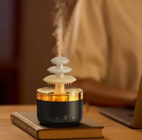 The Off-Switch Diffuser — Rain Sound & Aromatherapy Night Light